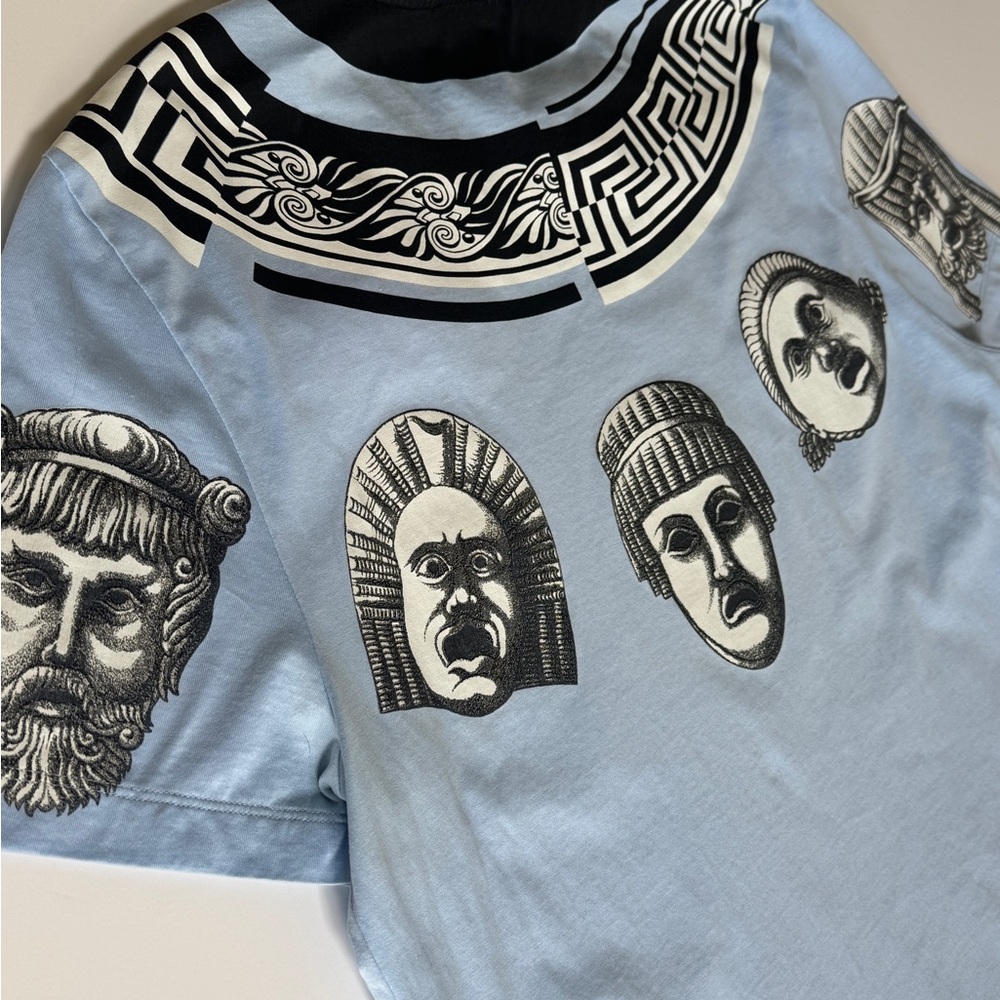 Versace Greek Balletto sky blue t-shirt - Medium - Picture 6 of 10
